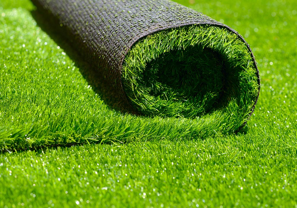 Articicial-green-Grass-roll-close-up