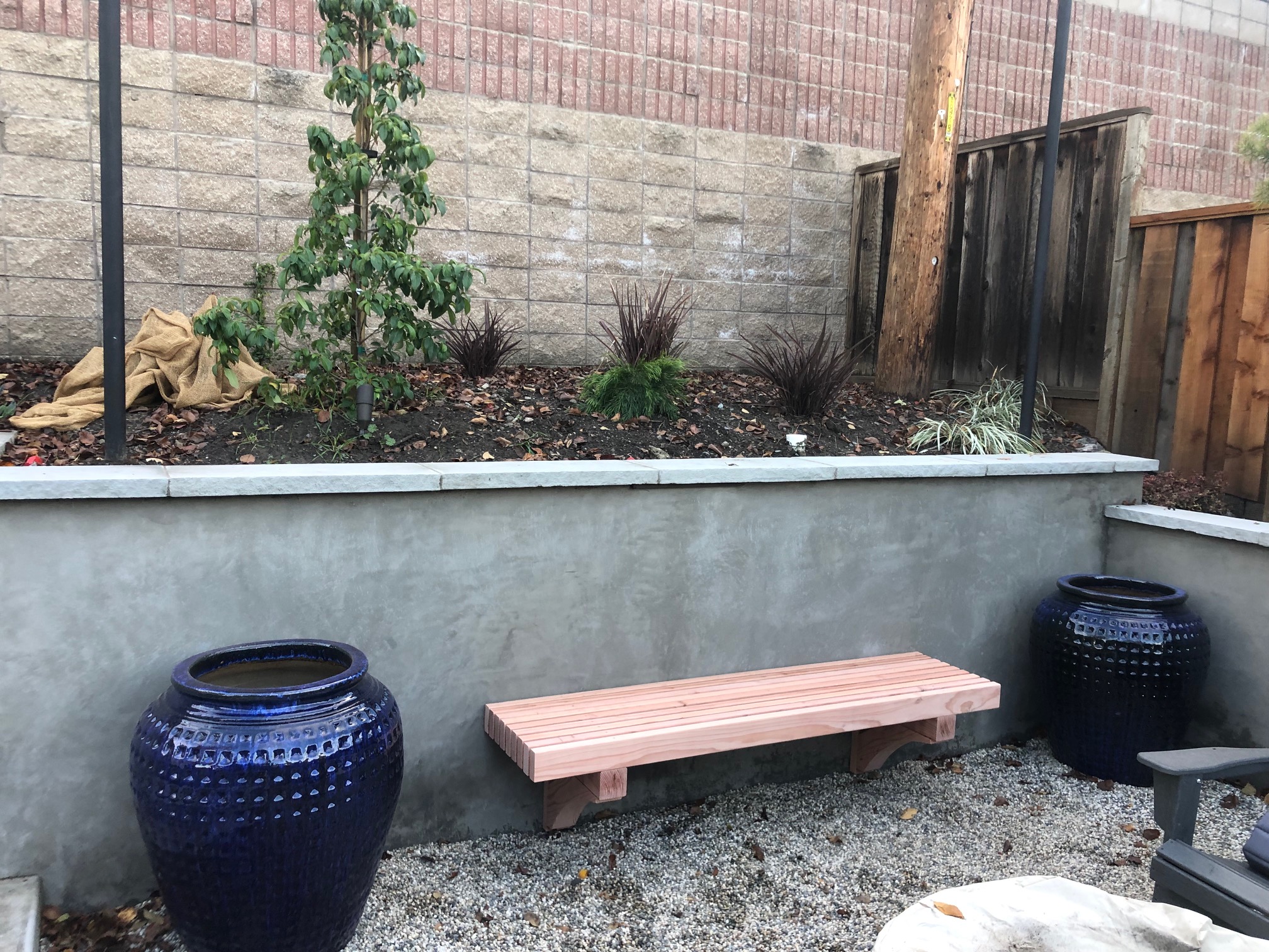 Dublin Project – Woodwork Retaining Wall
