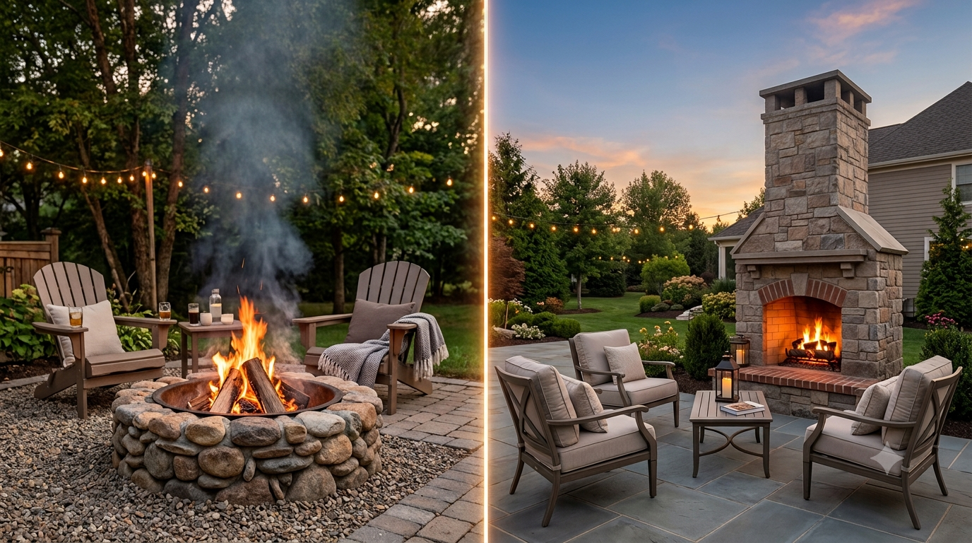 Fire Pit Vs Outdoor Fireplace Which Is Right For Your Backyard